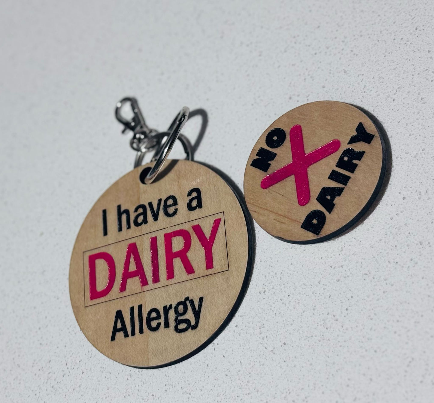 Allergy Alert Keychains & Badges