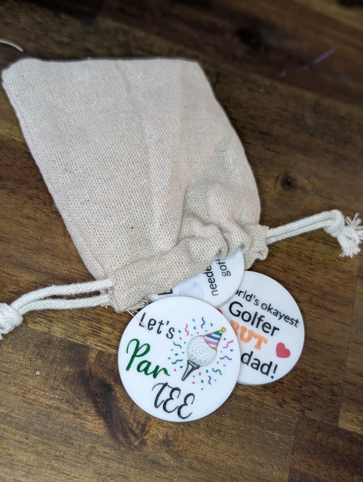 Golf Markers pack of 6 - fully customizable