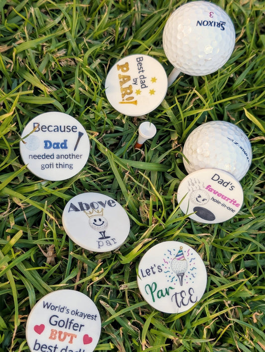 Golf Markers pack of 6 - fully customizable